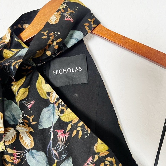 NICHOLAS One Shoulder Tie Neck Dress - Picture 5 of 10